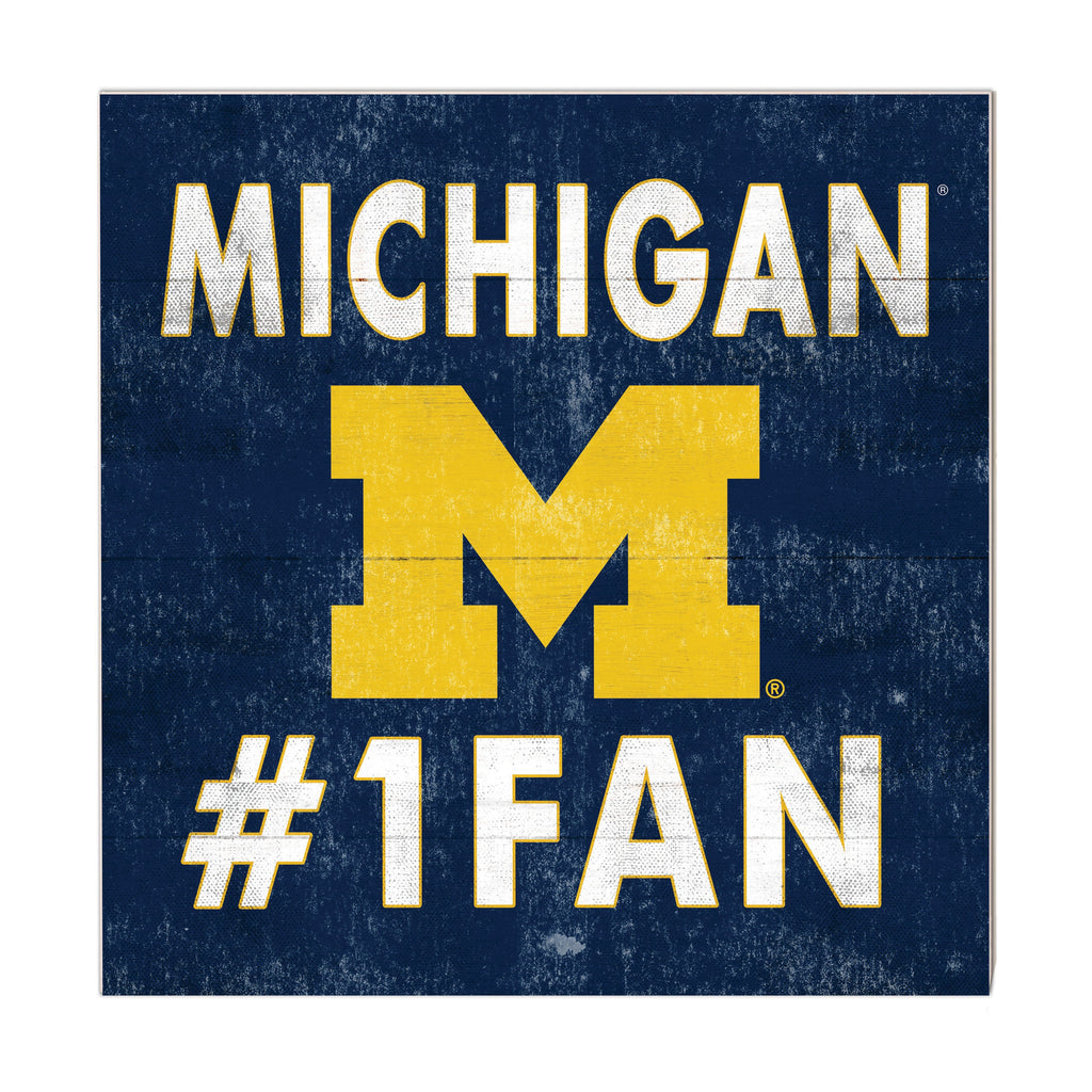 10x10 Team Color #1 Fan Michigan Wolverines