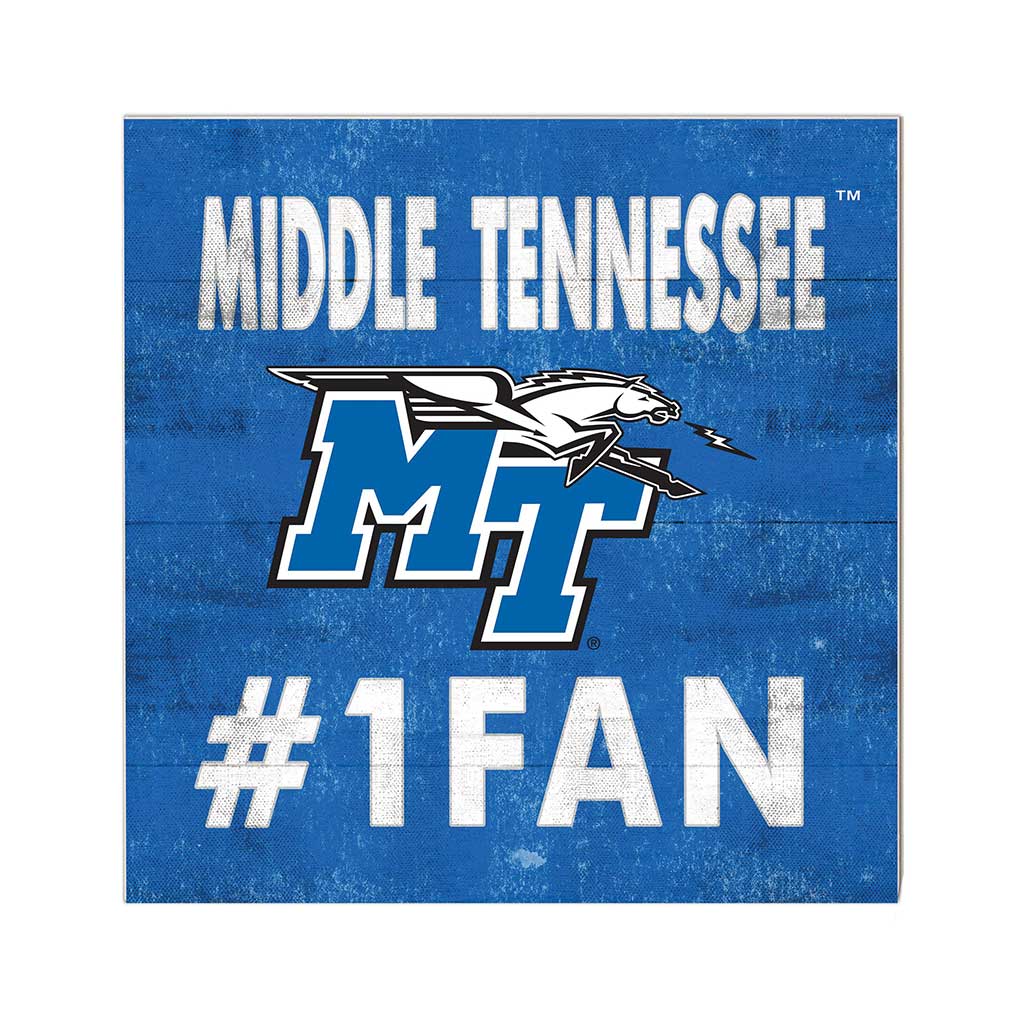 10x10 Team Color #1 Fan Middle Tennessee State Blue Raiders