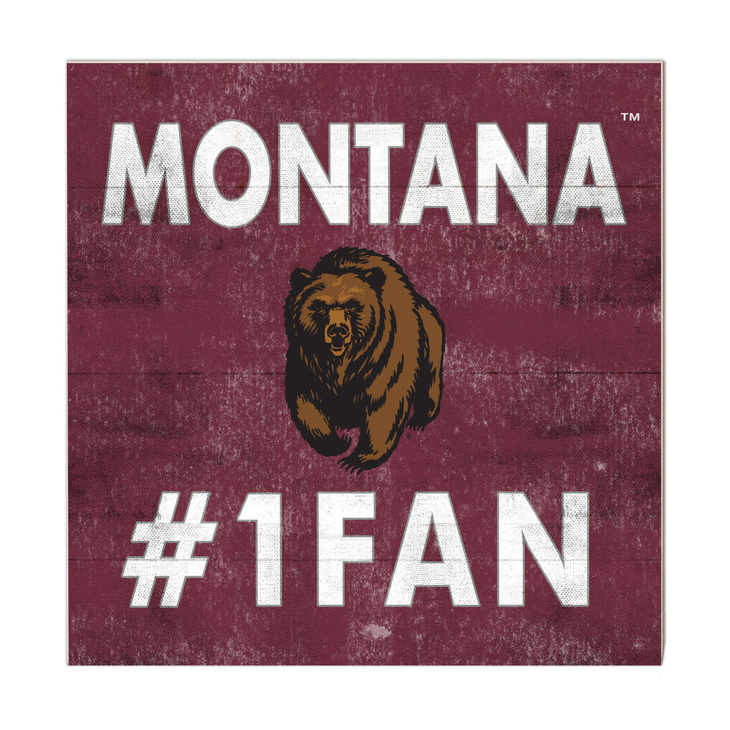 10x10 Team Color #1 Fan Montana Grizzlies