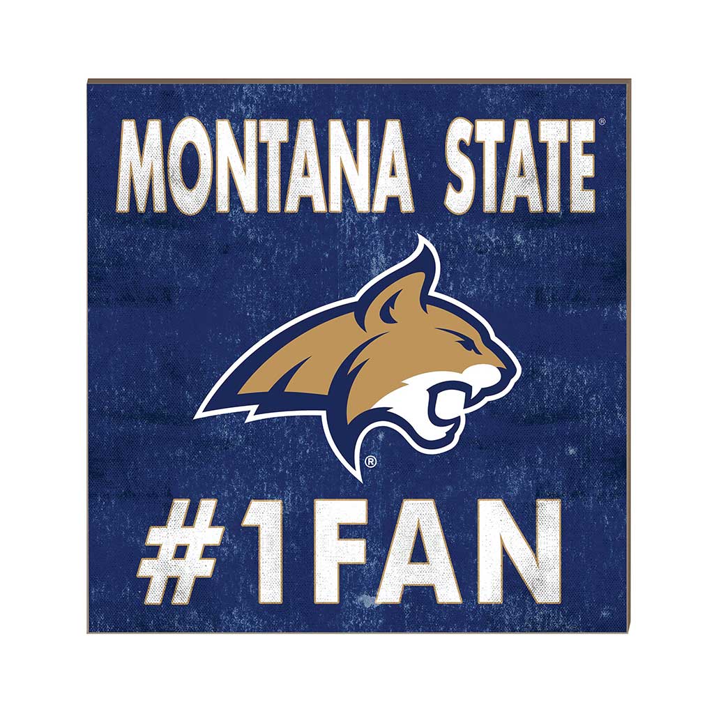 10x10 Team Color #1 Fan Montana State Fighting Bobcats