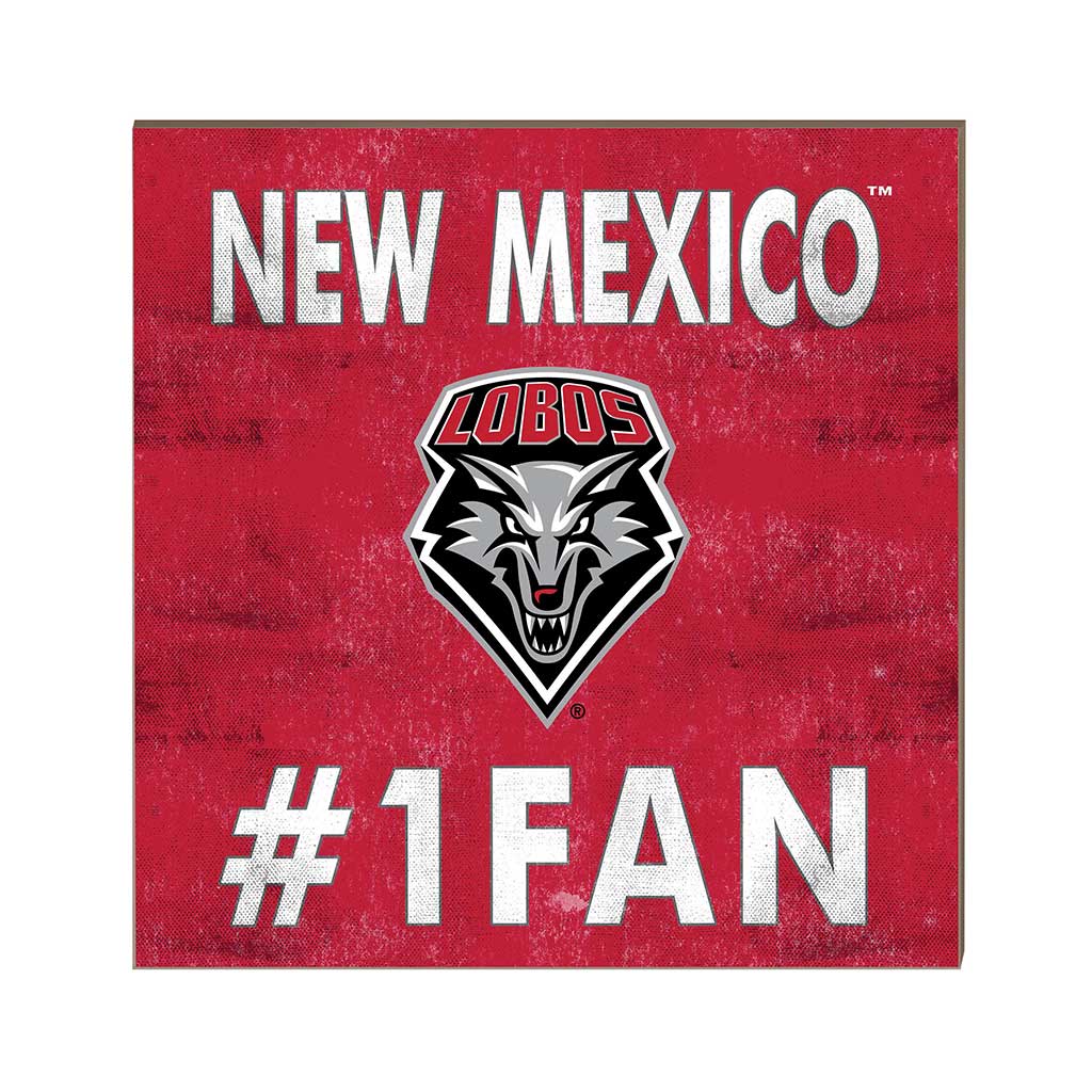 10x10 Team Color #1 Fan New Mexico Lobos