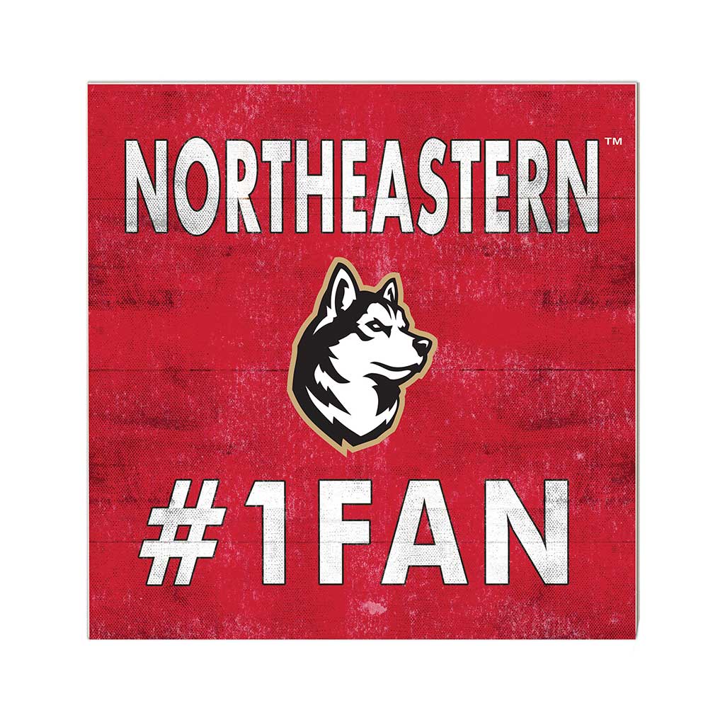 10x10 Team Color #1 Fan Northeastern Huskies