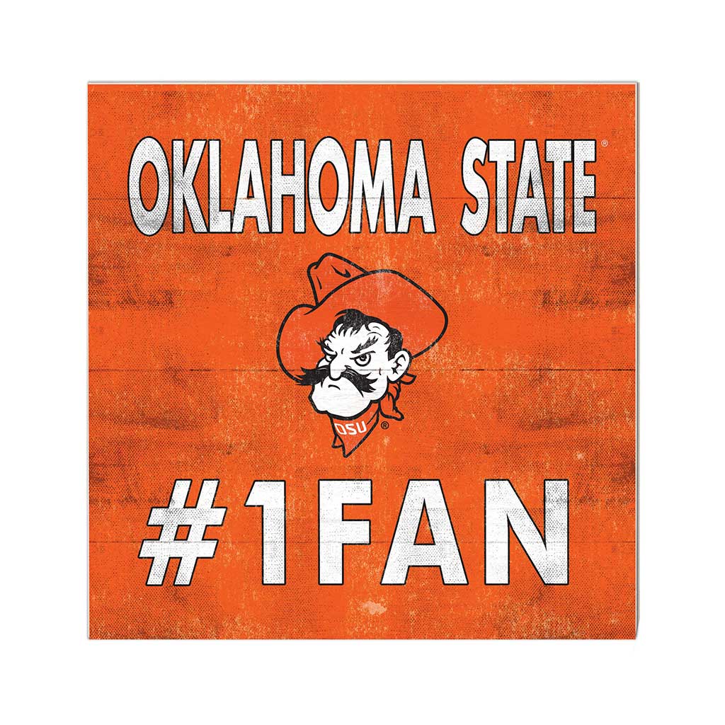 10x10 Team Color #1 Fan Oklahoma State Cowboys
