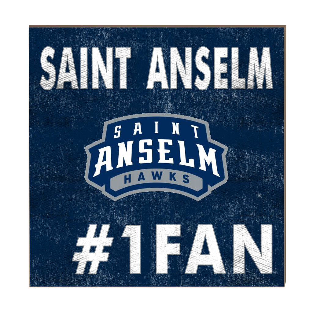 10x10 Team Color #1 Fan Saint Anselm College Hawks