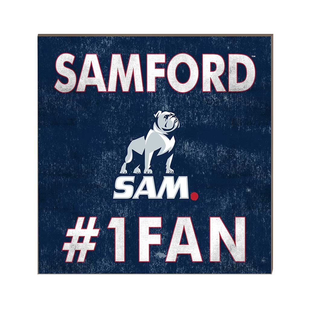 10x10 Team Color #1 Fan Samford Bulldogs