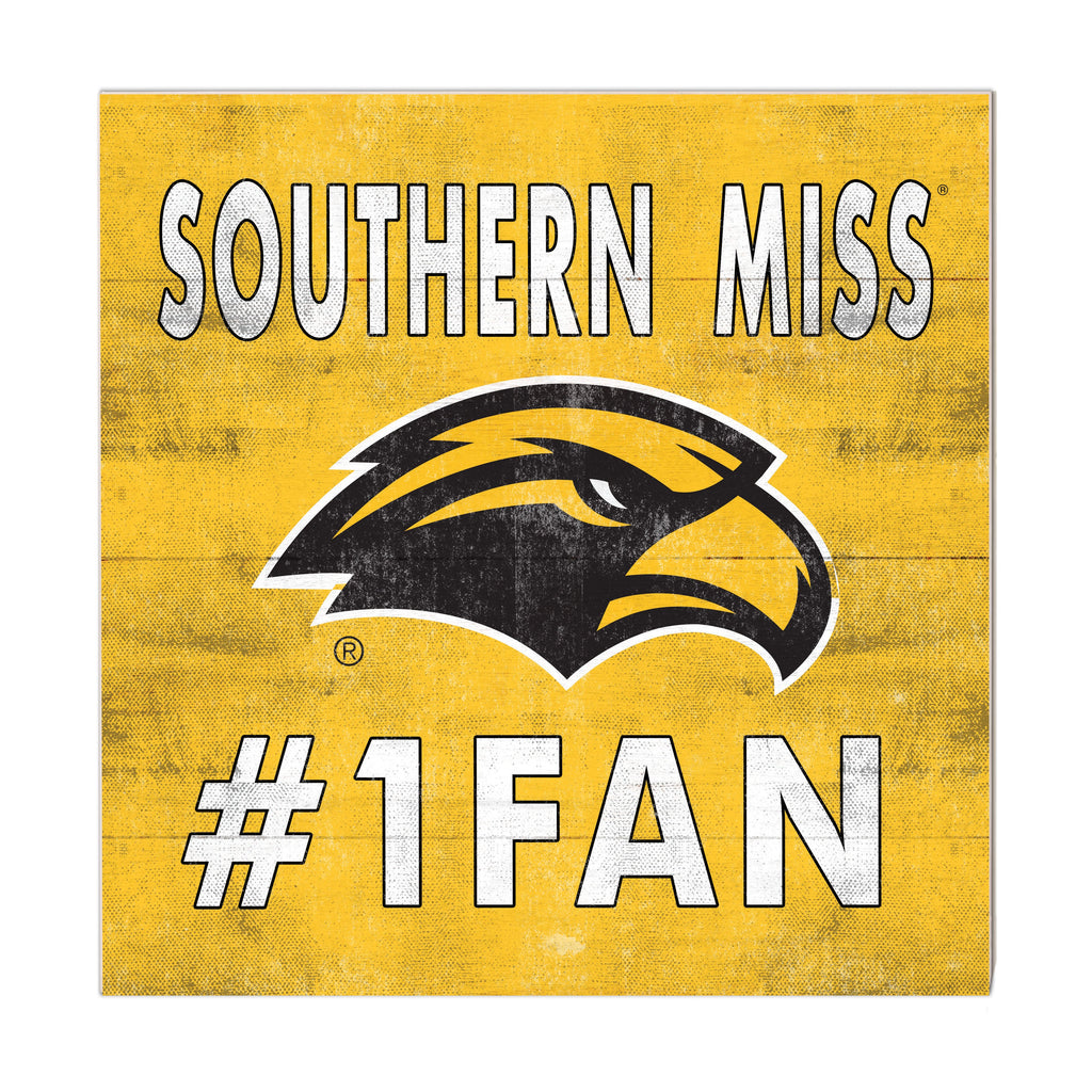 10x10 Team Color #1 Fan Southern Mississippi Golden Eagles
