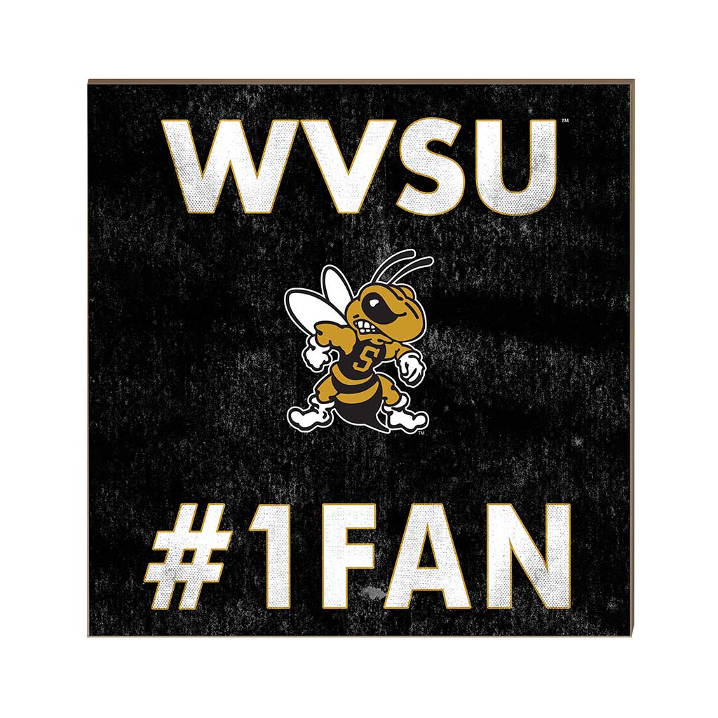 10x10 Team Color #1 Fan West Virginia State Yellow Jackets