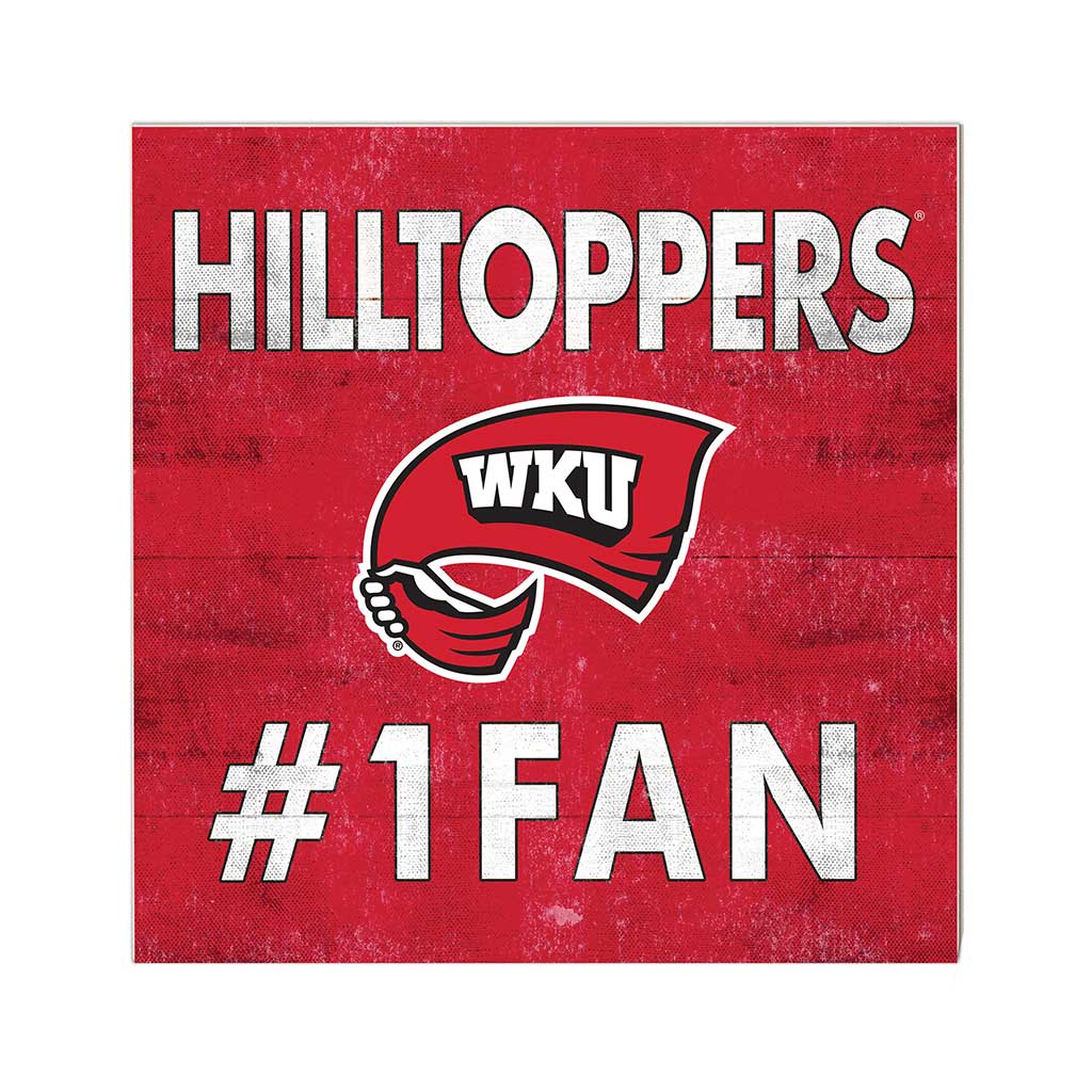 10x10 Team Color #1 Fan Western Kentucky Hilltoppers