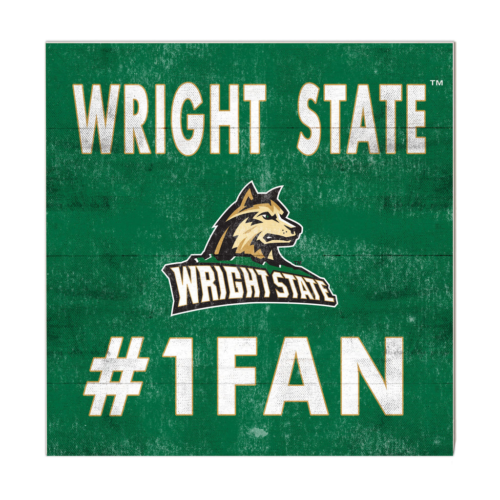 10x10 Team Color #1 Fan Wright State University Raiders