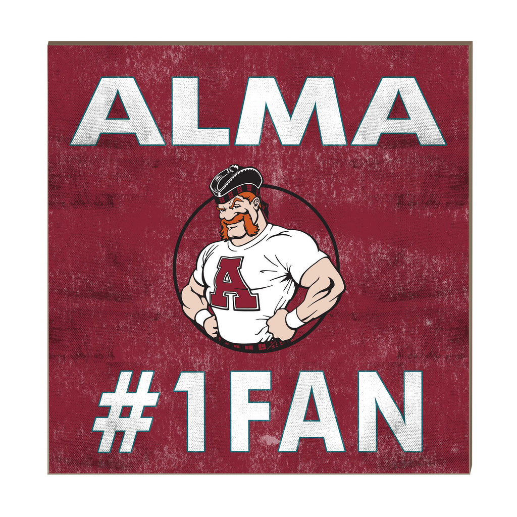 10x10 Team Color #1 Fan Alma College