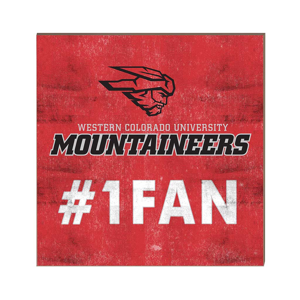 10x10 Team Color #1 Fan Western State Colorado University Mountaineers