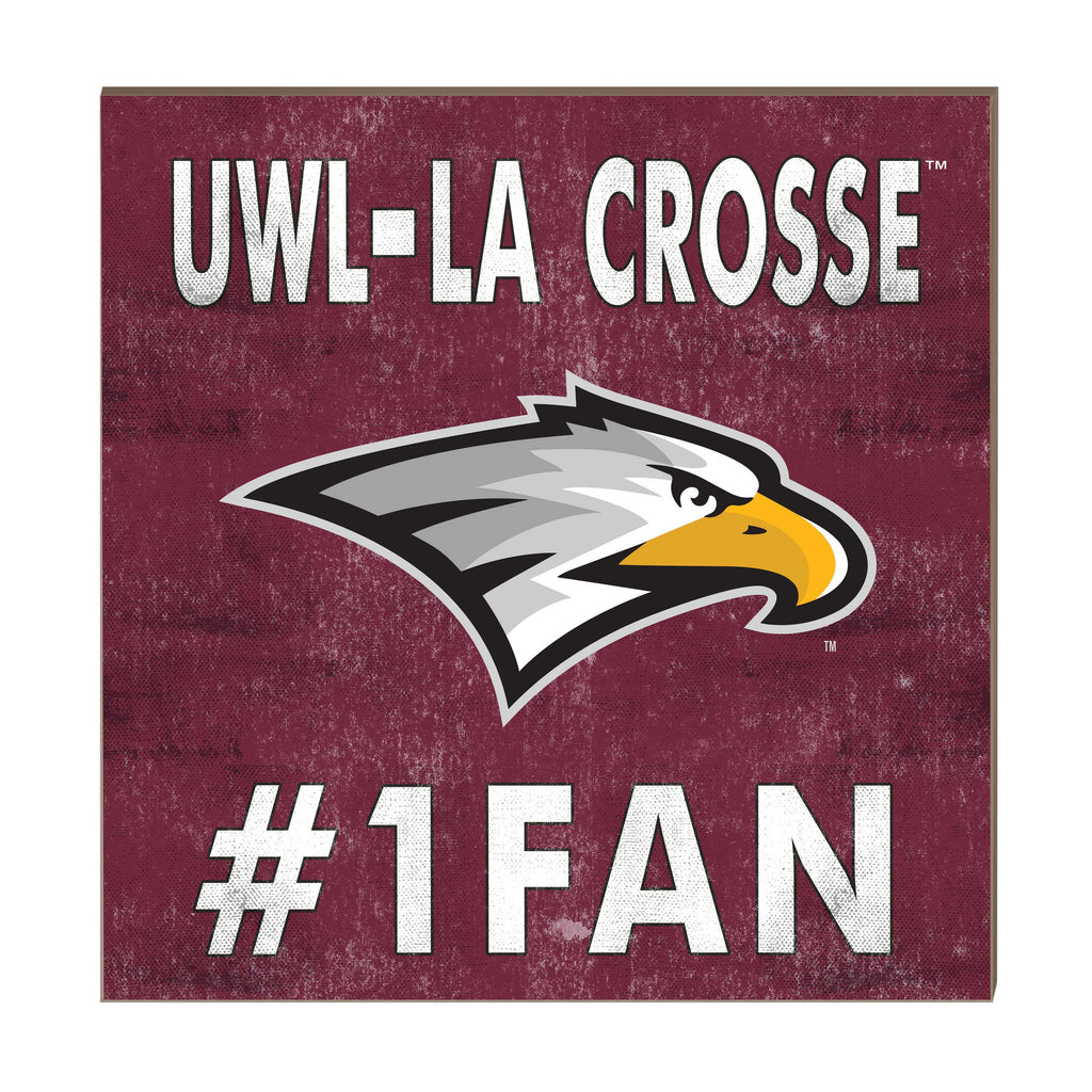 10x10 Team Color #1 Fan University of Wisconsin La Crosse Eagles