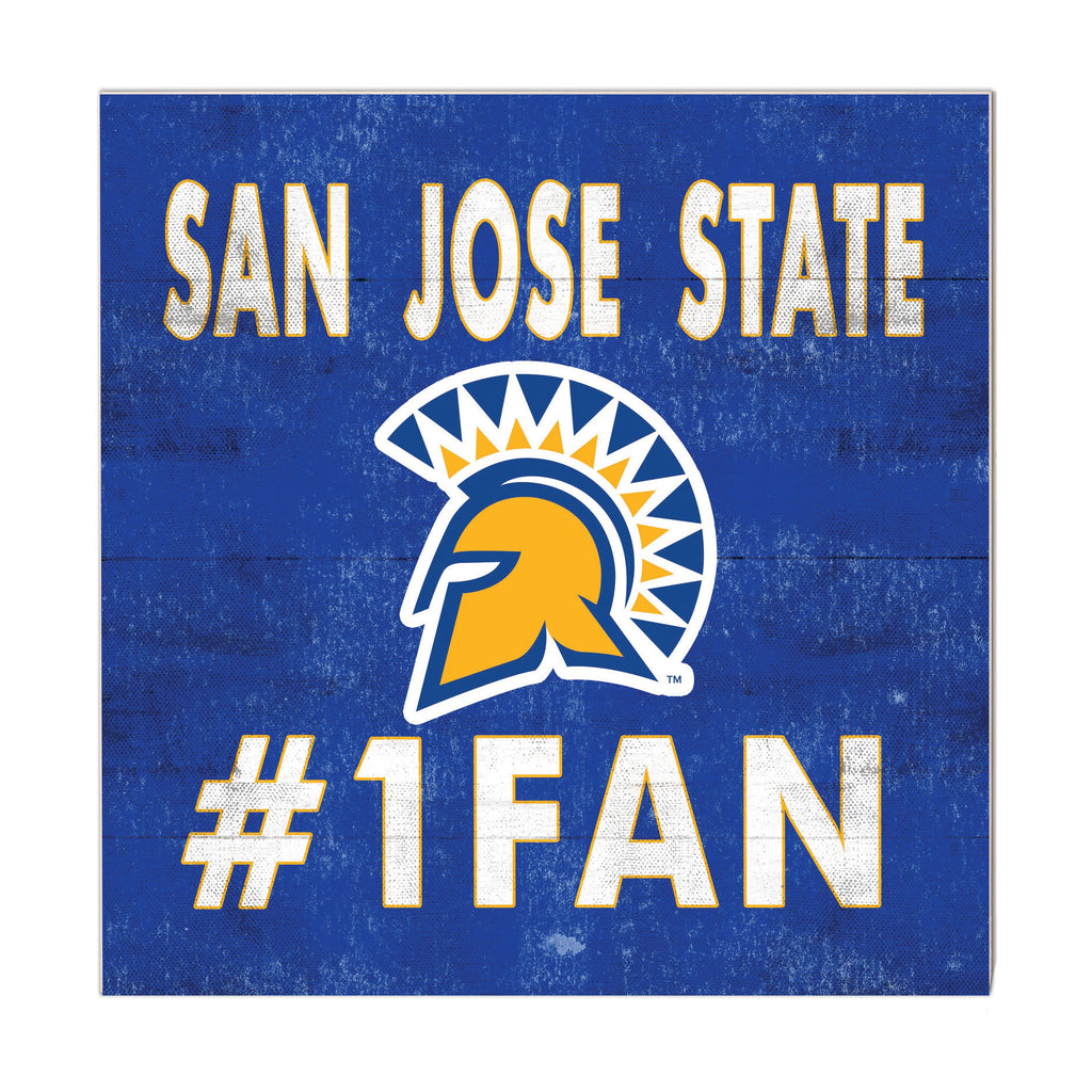 10x10 Team Color #1 Fan San Jose State Spartans
