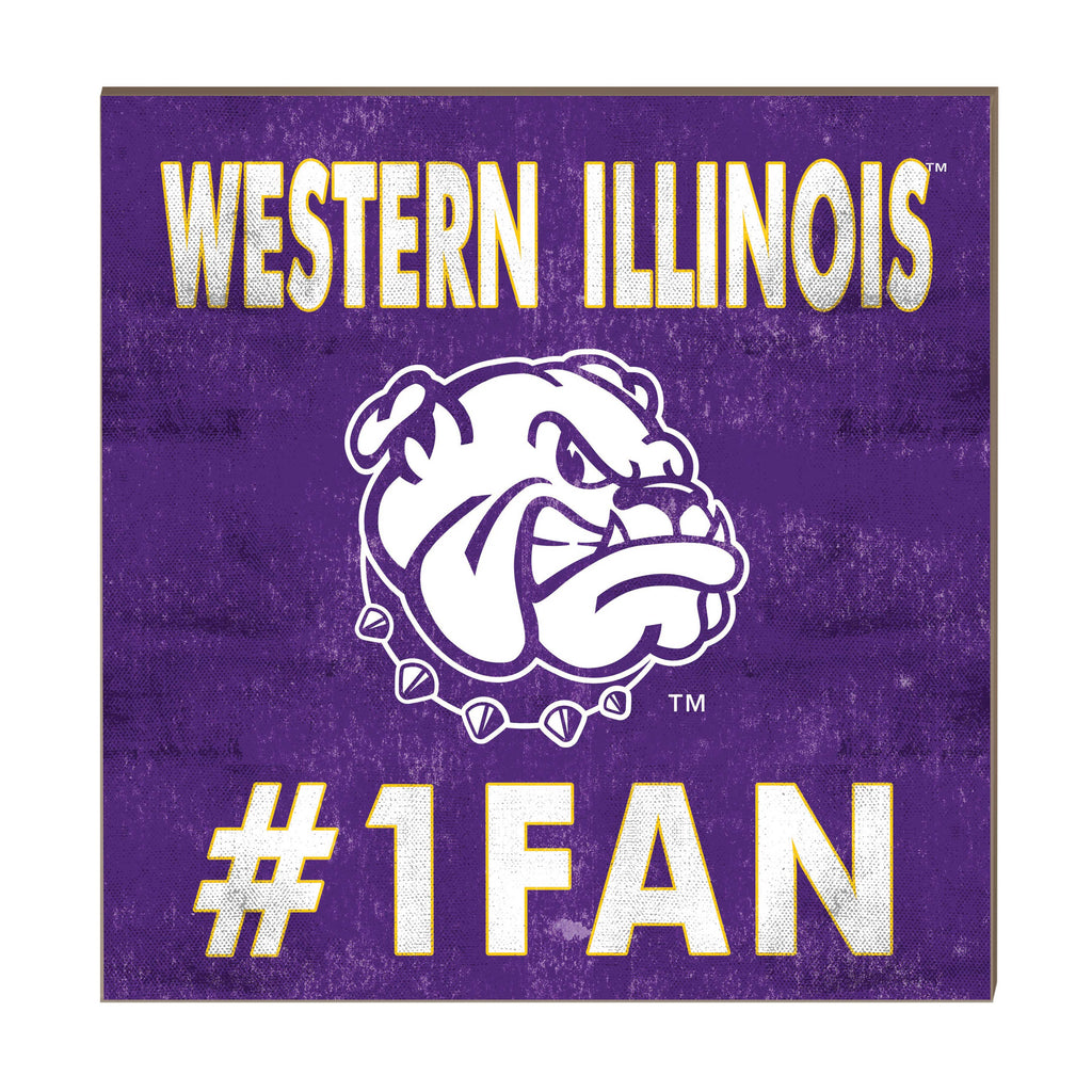 10x10 Team Color #1 Fan Western Illinois Leathernecks
