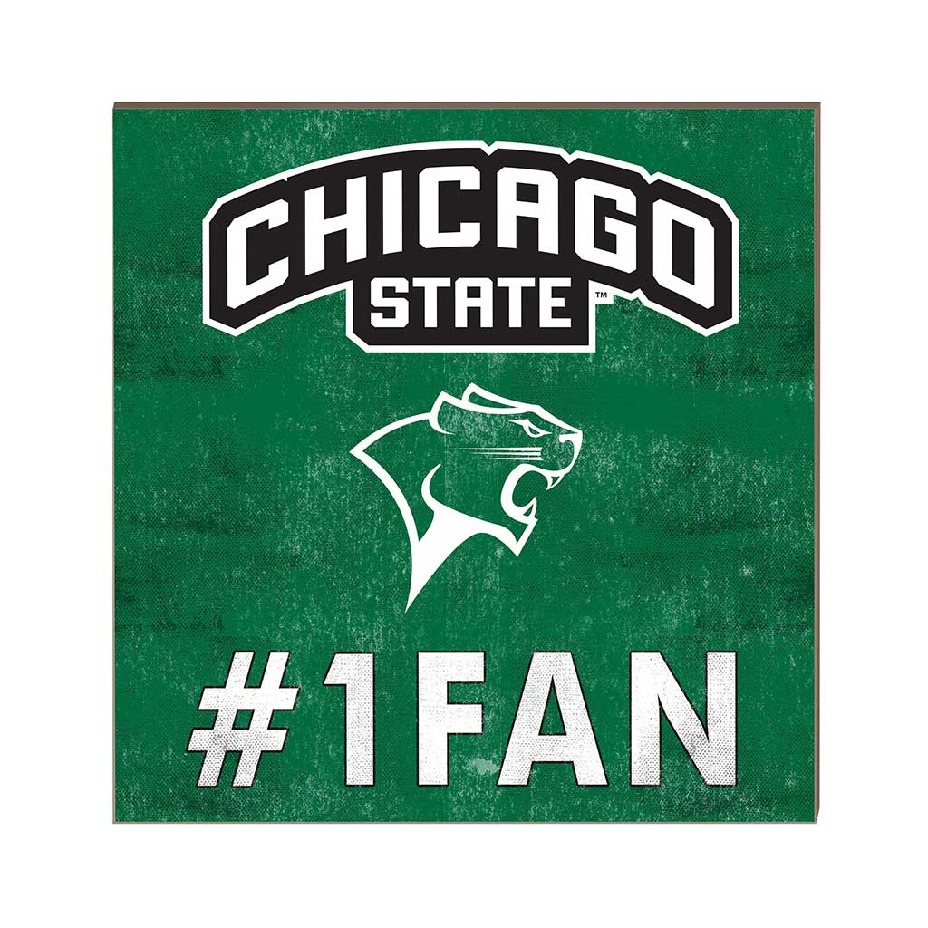 10x10 Team Color #1 Fan Chicago State Cougars
