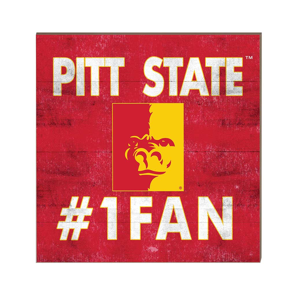 10x10 Team Color #1 Fan Pittsburg State University Gorilla