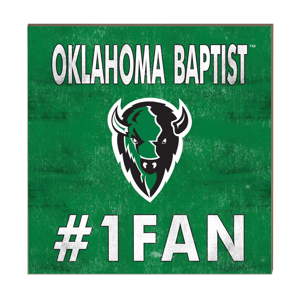10x10 Team Color #1 Fan Oklahoma Baptist University Bison