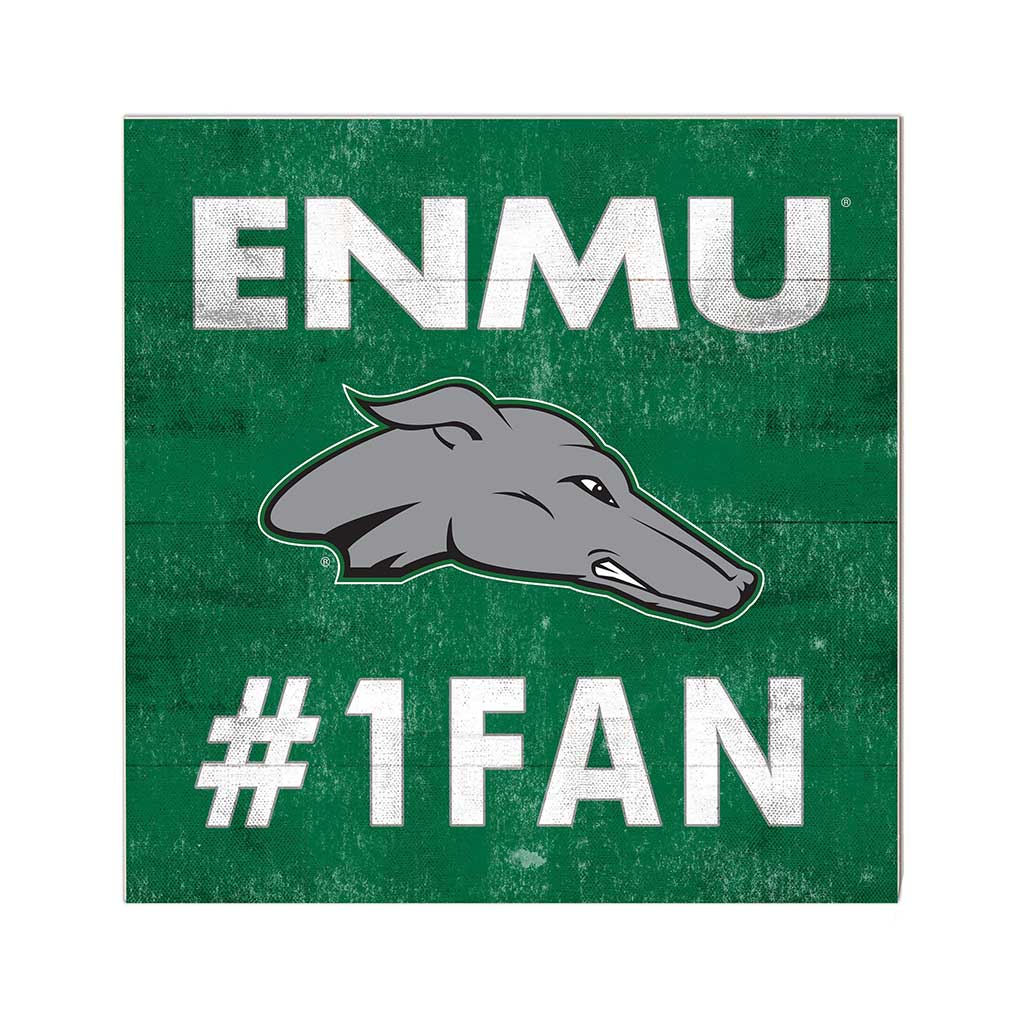 10x10 Team Color #1 Fan Eastern New Mexico Greyhounds