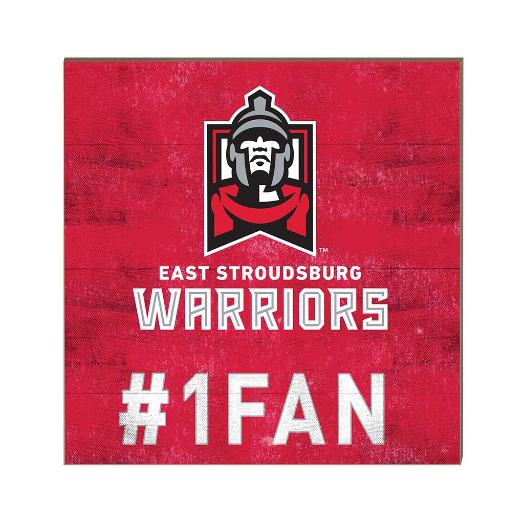 10x10 Team Color #1 Fan East Stroudsburg University WARRIORS