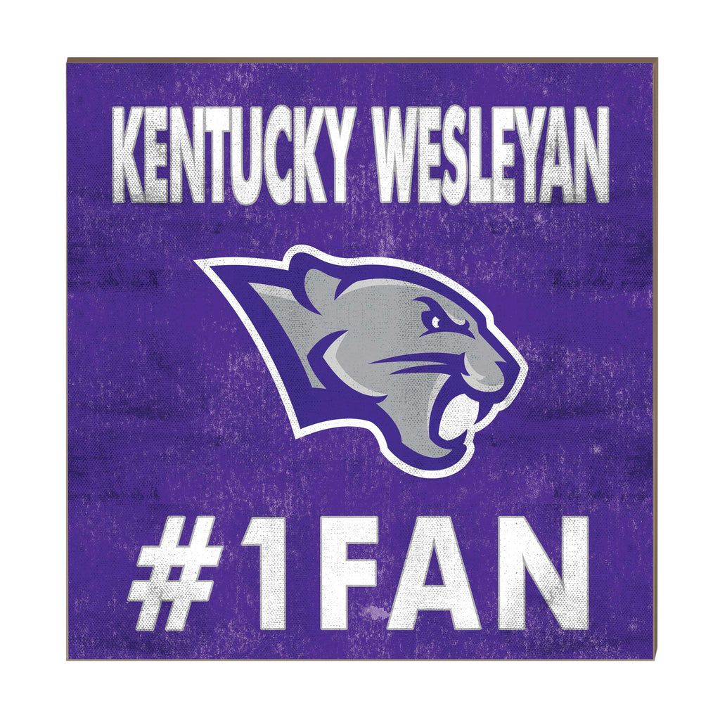 10x10 Team Color #1 Fan Kentucky Wesleyan College PANTHERS