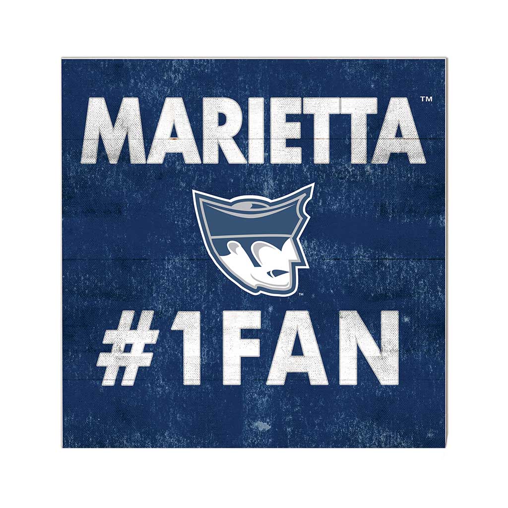 10x10 Team Color #1 Fan Marietta College Pioneers
