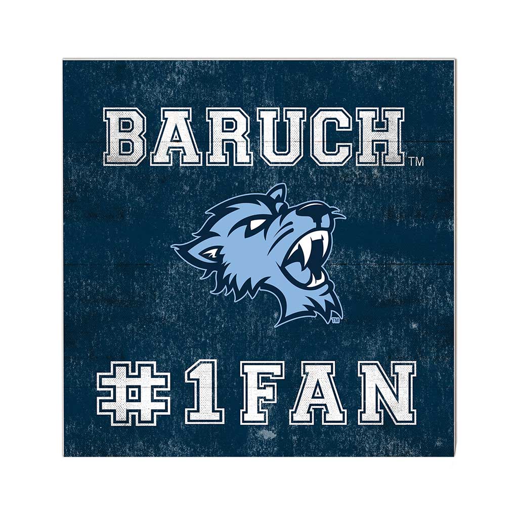 10x10 Team Color #1 Fan Baruch College Bearcats