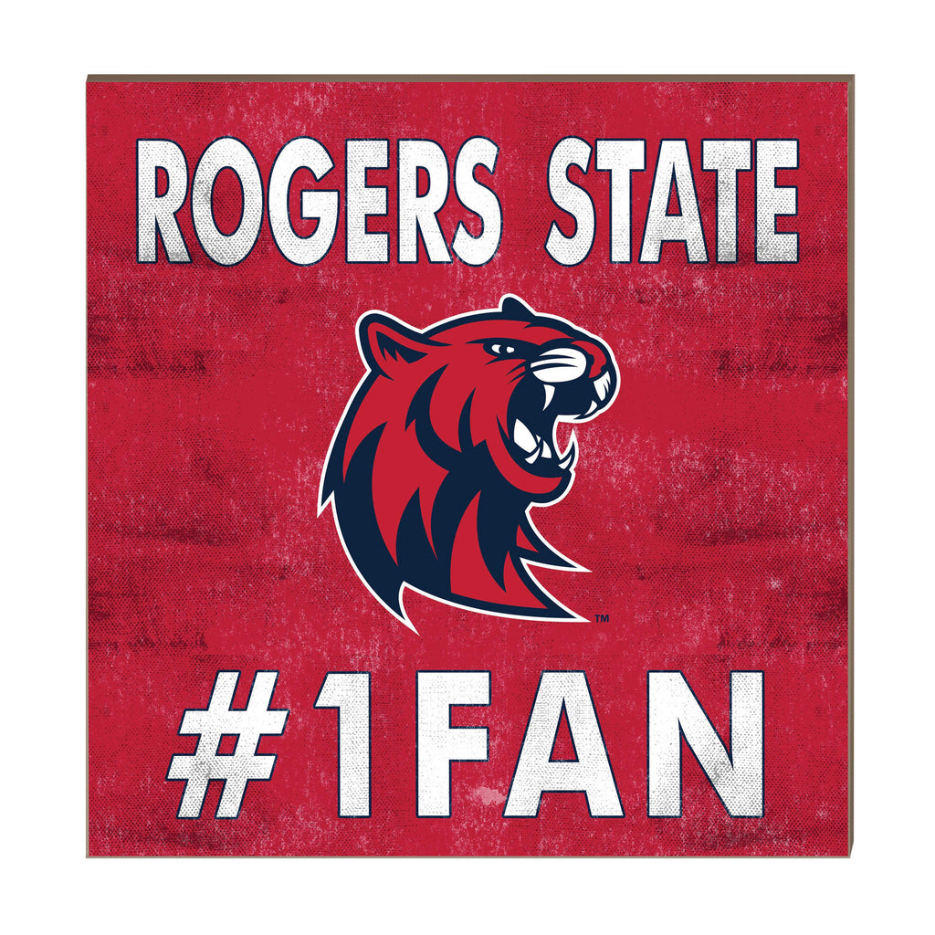 10x10 Team Color #1 Fan Rogers State University Hillcats