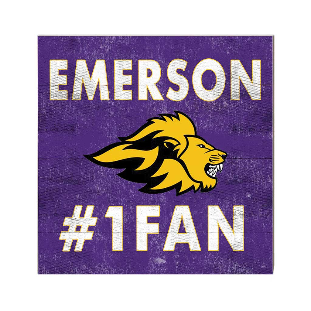 10x10 Team Color #1 Fan Emerson College Lions