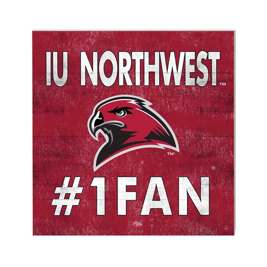 10x10 Team Color #1 Fan Indiana University Northwest Redhawks