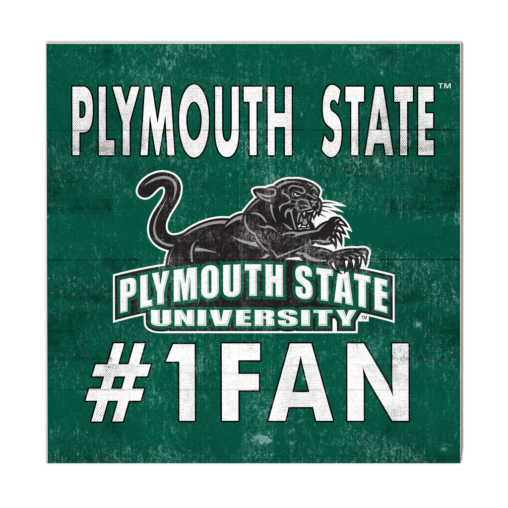 10x10 Team Color #1 Fan Playmouth State University Panthers
