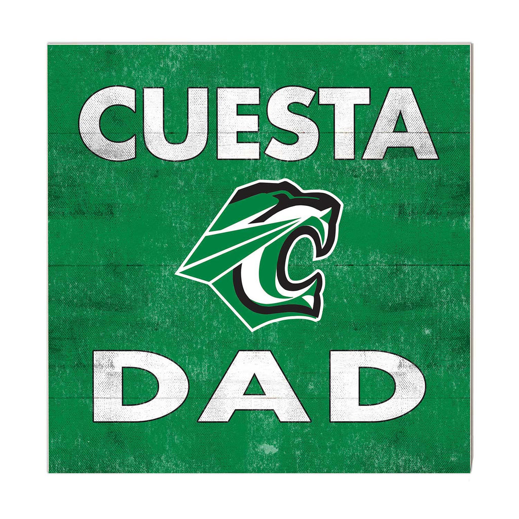 10x10 Team Color Dad Cuesta College Cougars