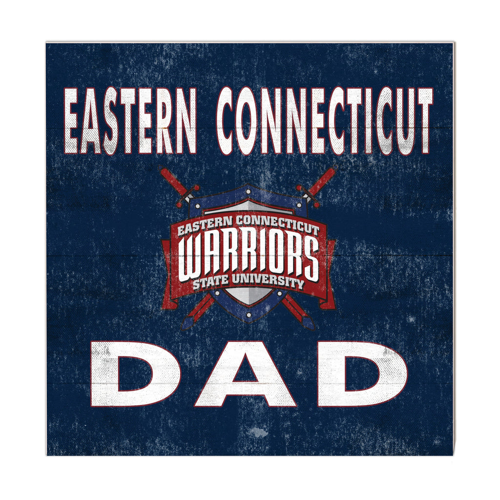 10x10 Team Color Dad Eastern Connecticut State University Warriors