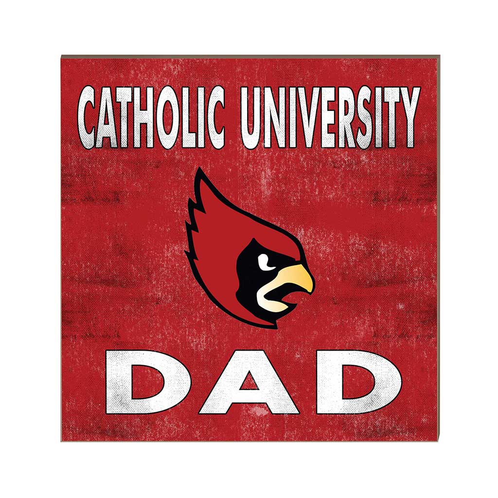 10x10 Team Color Dad The Catholic University of America Cardinals