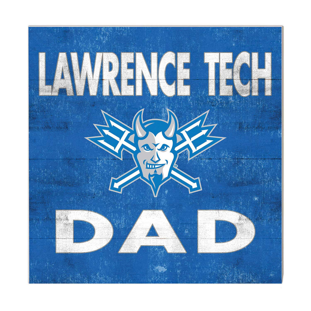 10x10 Team Color Dad Lawrence Technological University Blue Devils