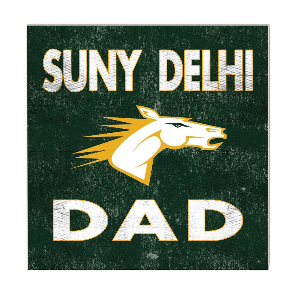 10x10 Team Color Dad SUNY Delhi Broncos