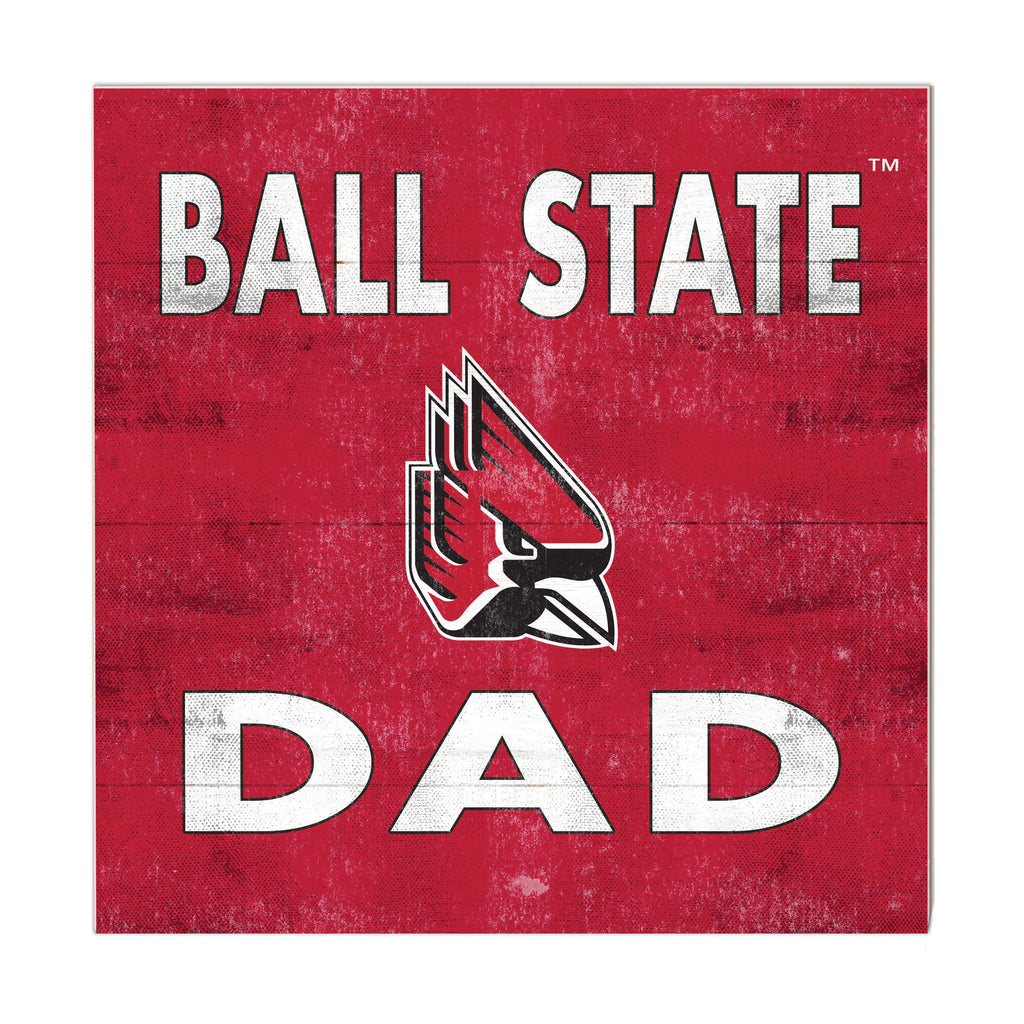 10x10 Team Color Dad Ball State Cardinals