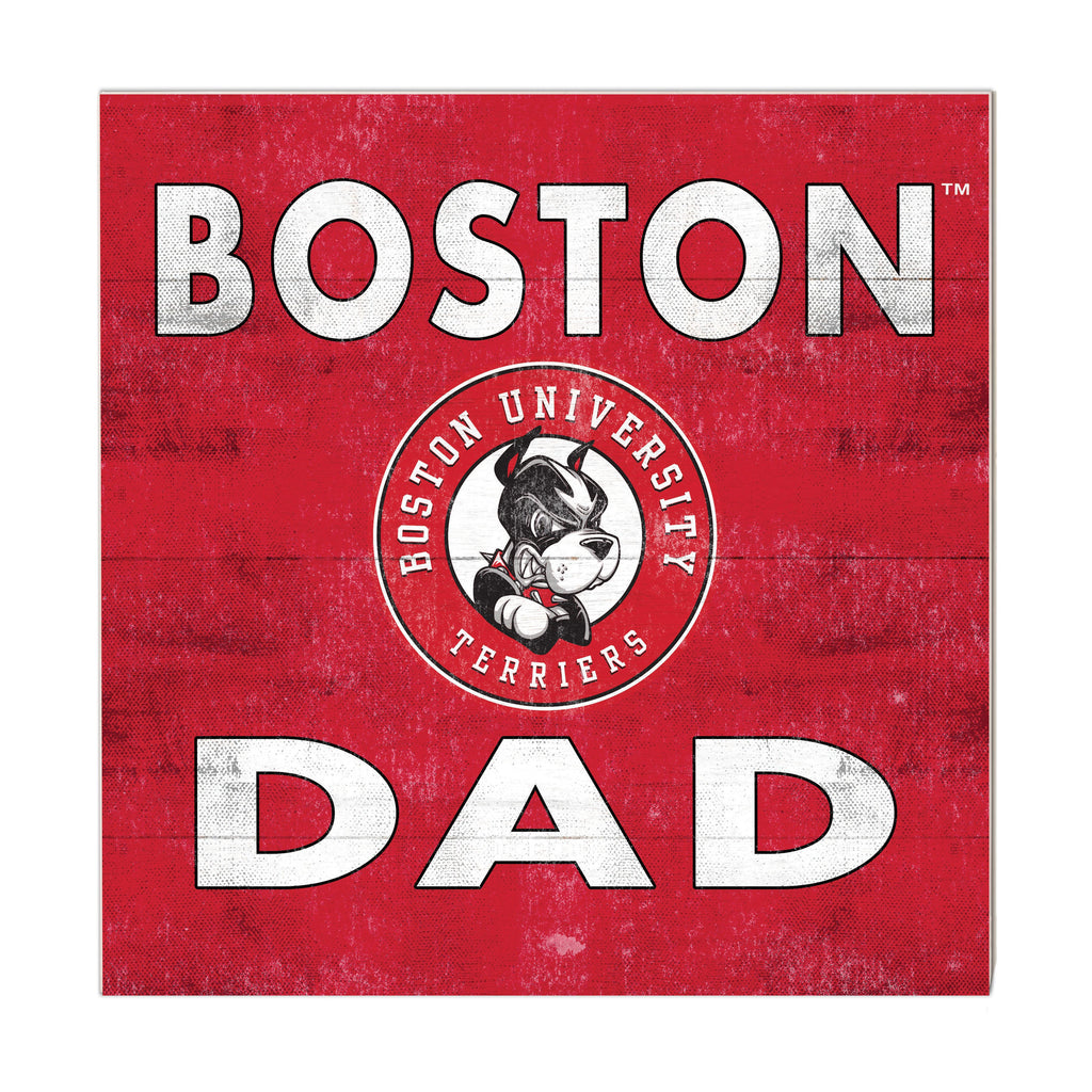 10x10 Team Color Dad Boston University Terriers