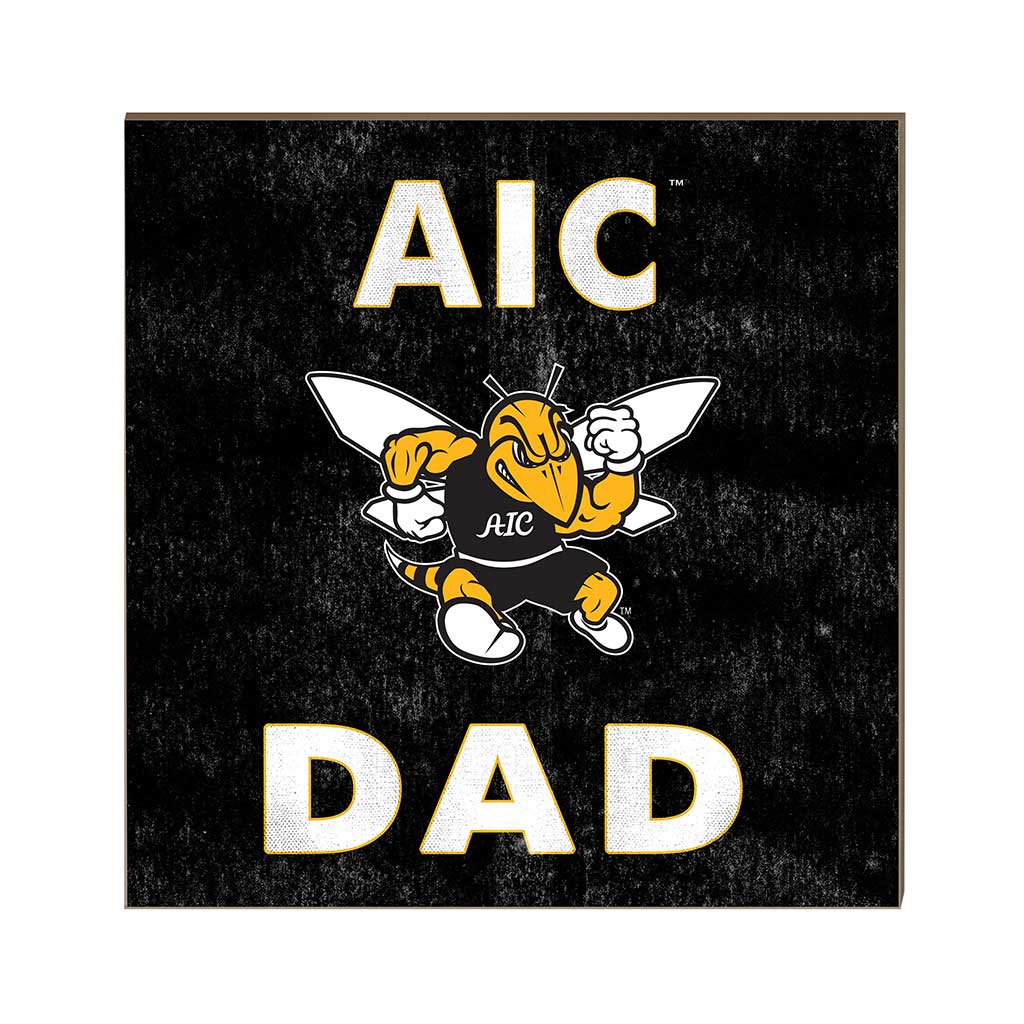 10x10 Team Color Dad American International College Yellow Jackets