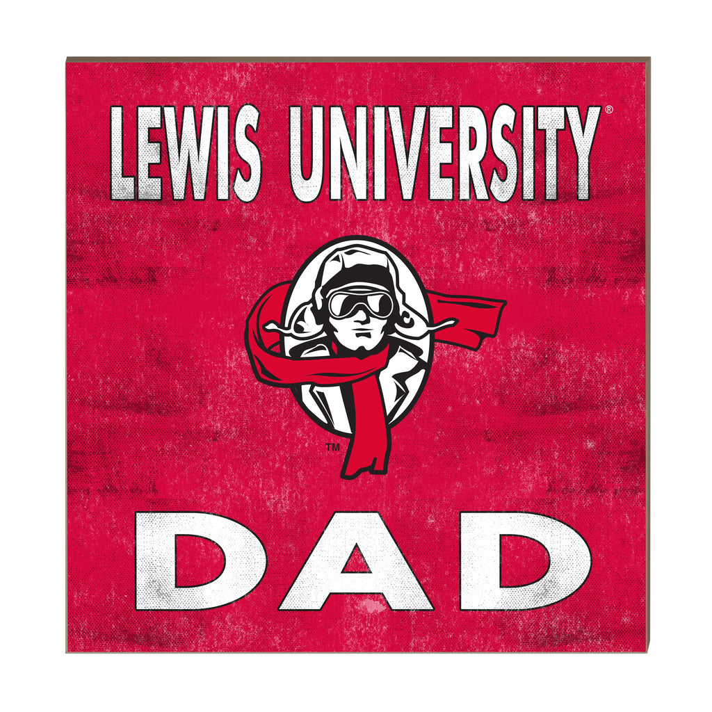 10x10 Team Color Dad Lewis University Flyers