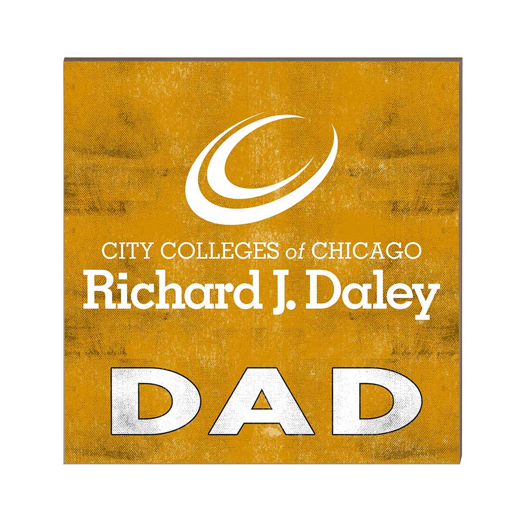 10x10 Team Color Dad Richard J Daley College Bulldogs