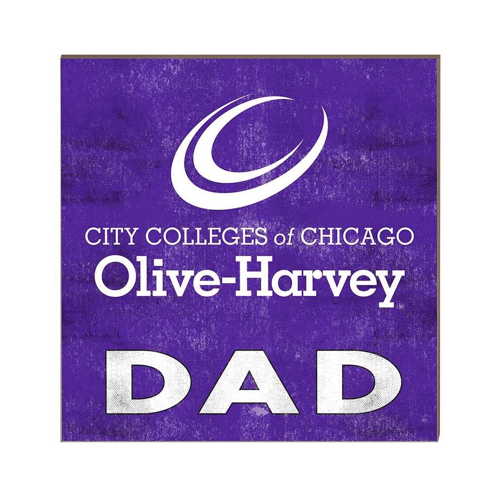10x10 Team Color Dad Olive-Harvey College Panthers