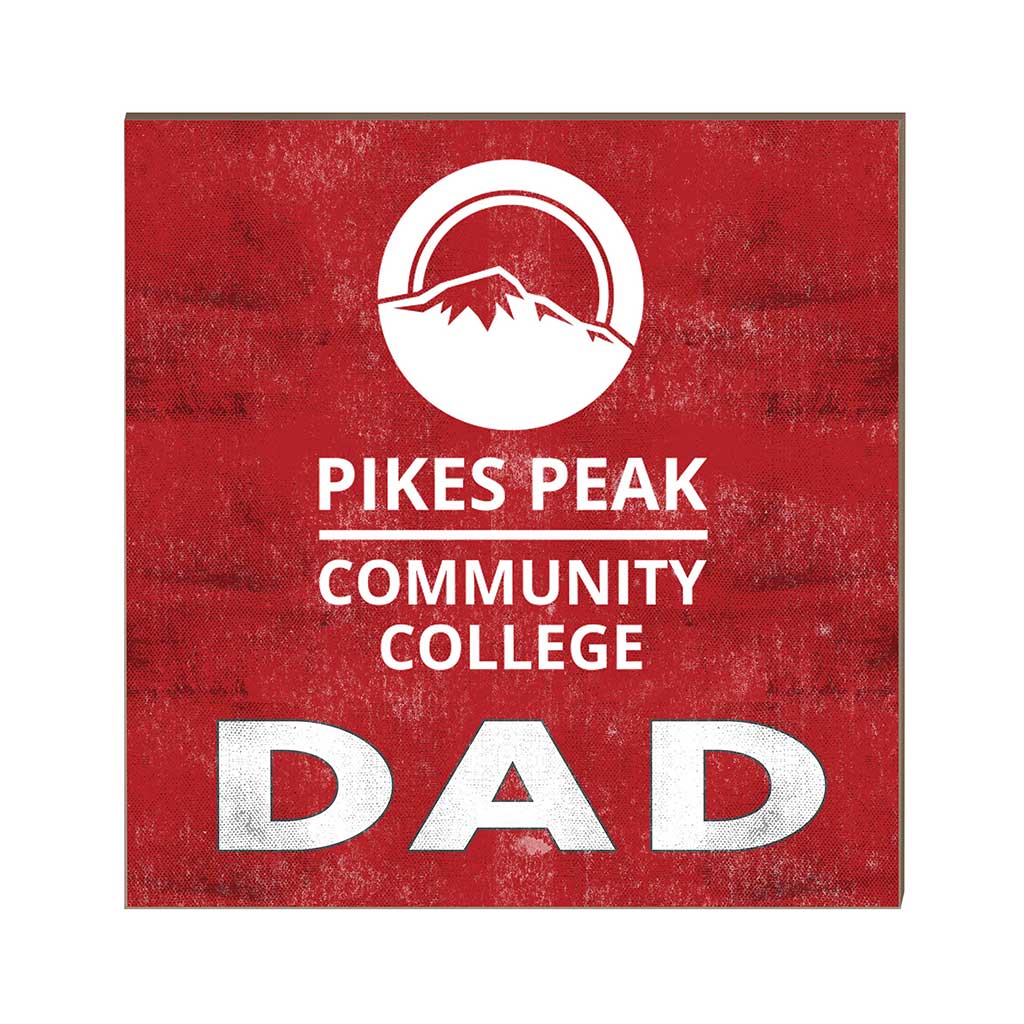 10x10 Team Color Dad Pikes Peak Community College Aardvarks
