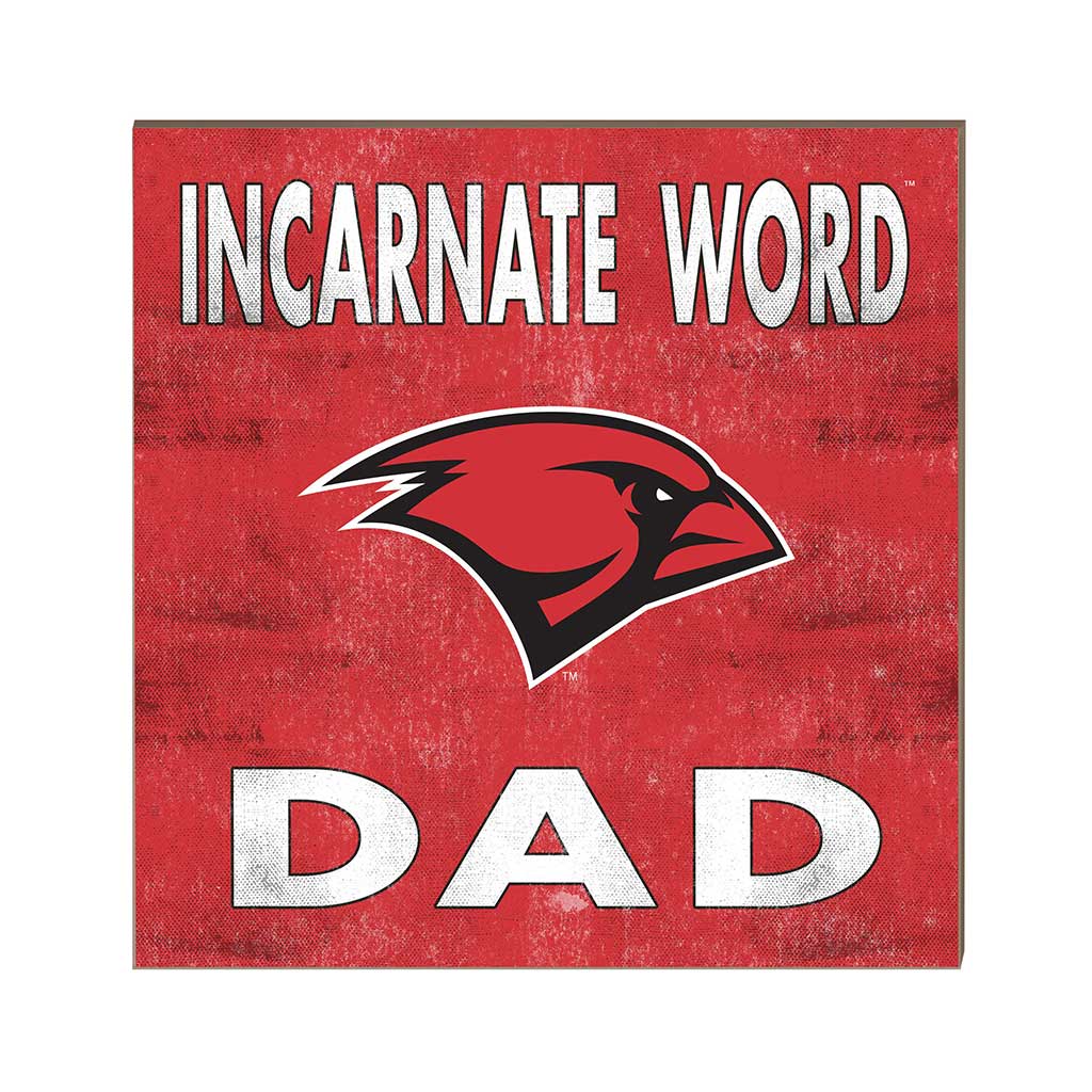 10x10 Team Color Dad Incarnate Word Cardinals