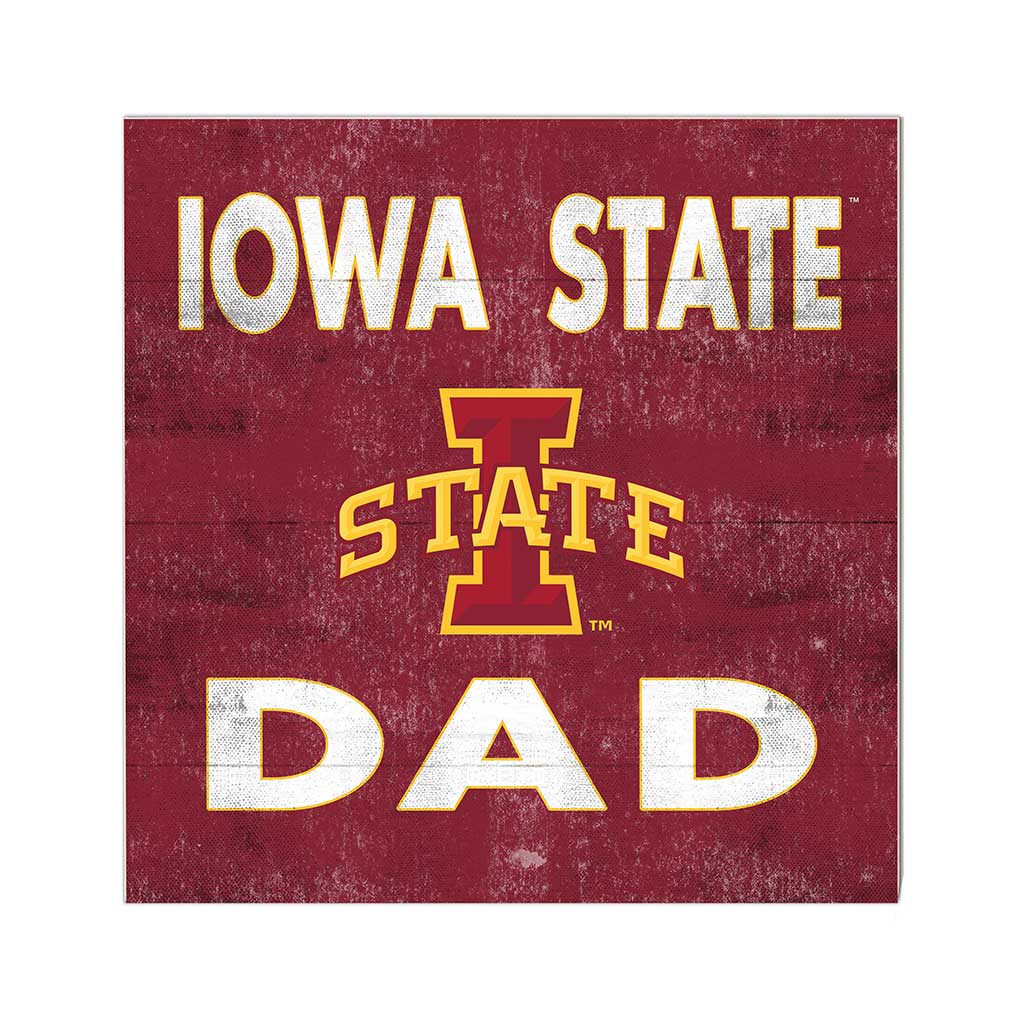 10x10 Team Color Dad Iowa State Cyclones