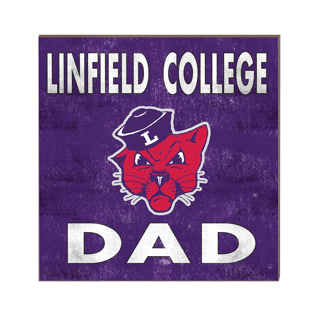10x10 Team Color Dad Linfield College Wildcats