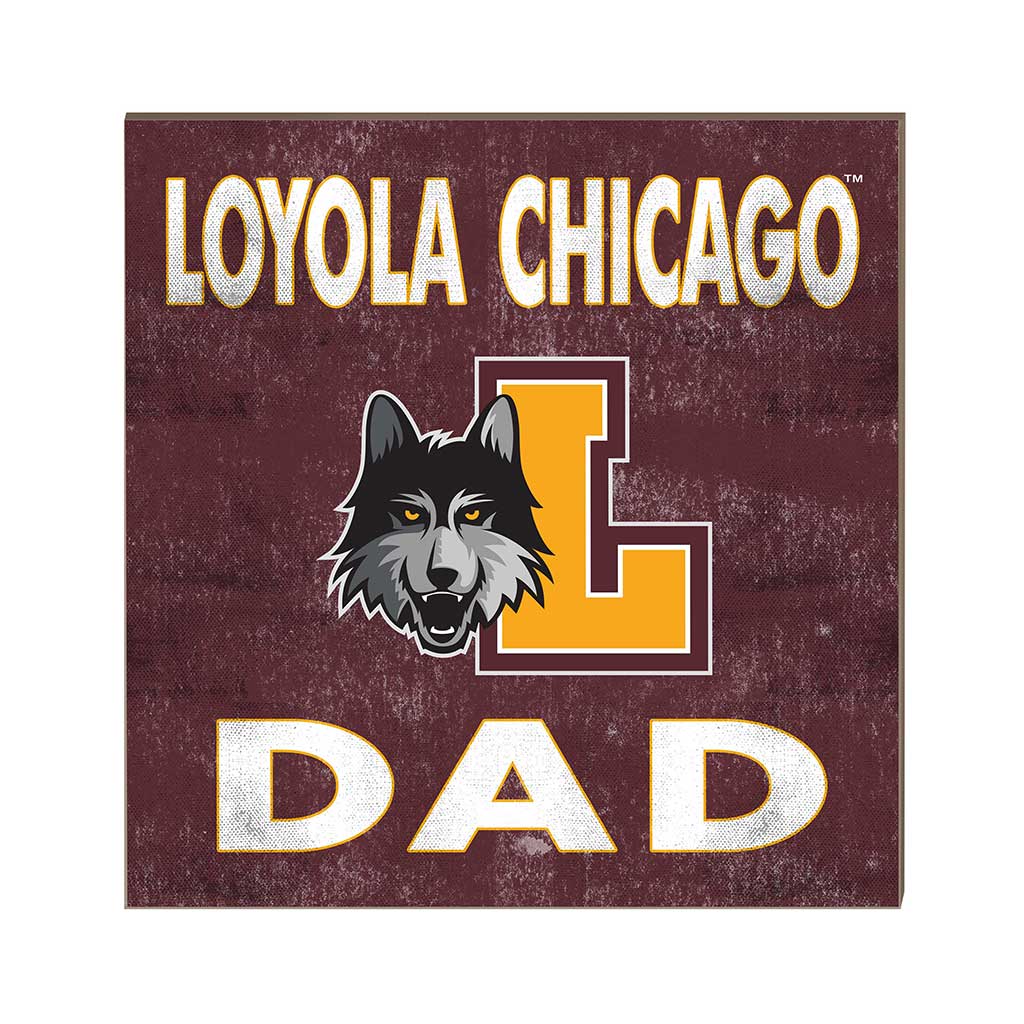 10x10 Team Color Dad Loyola Chicago Ramblers