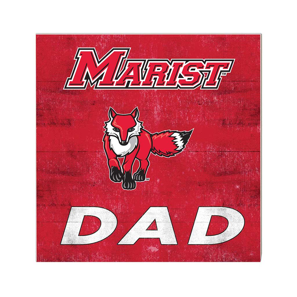 10x10 Team Color Dad Marist College Red Foxes