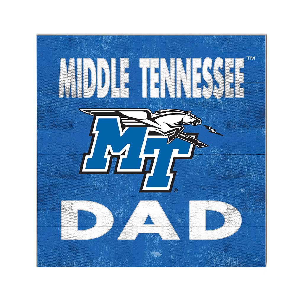 10x10 Team Color Dad Middle Tennessee State Blue Raiders