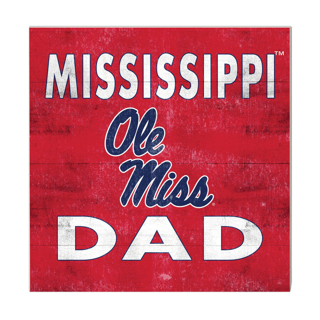 10x10 Team Color Dad Mississippi Rebels
