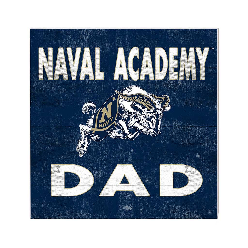 10x10 Team Color Dad Naval Academy Midshipmen
